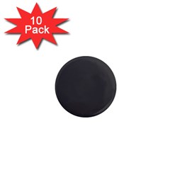 Black Carbon Fiber 1  Mini Magnet (10 Pack)  by PodArtist