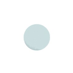 Tiffany Aqua Blue Candy Polkadot Hearts On White 1  Mini Buttons by PodArtist