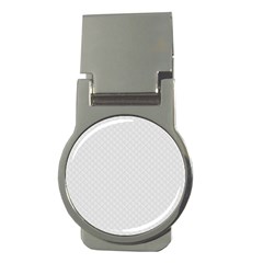 Bright White Stitched And Quilted Pattern Money Clips (round)  by PodArtist
