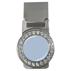 Powder Blue Stitched And Quilted Pattern Money Clips (cz)  by PodArtist