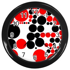 Pattern Wall Clocks (black) by gasi