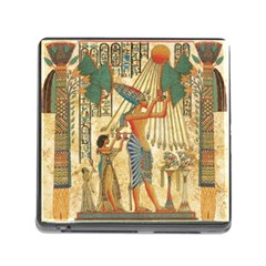 Egyptian Man Sun God Ra Amun Memory Card Reader (square) by Celenk