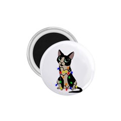 Meowy Christmas 1 75  Magnets by Valentinaart