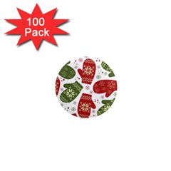 Winter Snow Mittens 1  Mini Magnets (100 Pack)  by allthingseveryone