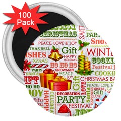 The Joys Of Christmas 3  Magnets (100 Pack) by allthingseveryone
