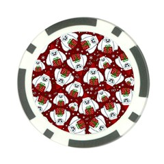 Yeti Xmas Pattern Poker Chip Card Guard (10 Pack) by Valentinaart