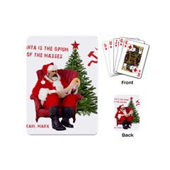 Karl Marx Santa  Playing Cards (mini)  by Valentinaart