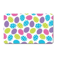 Polka Dot Easter Eggs Magnet (rectangular) by allthingseveryone