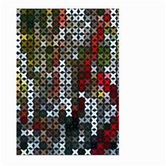 Christmas Cross Stitch Background Large Garden Flag (two Sides) by Celenk
