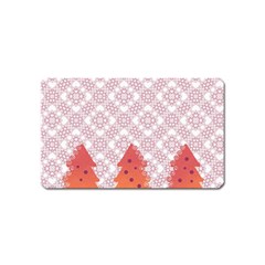 Christmas Card Elegant Magnet (name Card) by Celenk