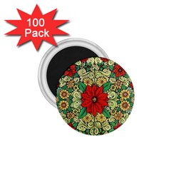 Calsidyrose Groovy Christmas 1 75  Magnets (100 Pack)  by Celenk