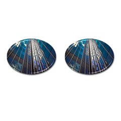 Architecture Skyscraper Cufflinks (oval) by Celenk