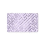 Halloween Lilac Paper Pattern Magnet (Name Card) Front