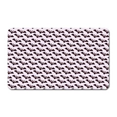 Halloween Lilac Paper Pattern Magnet (rectangular) by Celenk