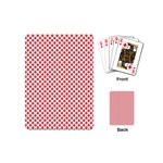 Sexy red and white polka dot Playing Cards (Mini)  Back