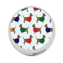 Dachshund Dog Cartoon Art 4-port Usb Hub (one Side) by Celenk