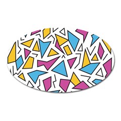 Retro Shapes 01 Oval Magnet by jumpercat