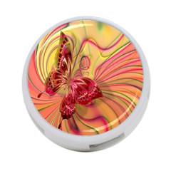 Arrangement Butterfly Aesthetics 4-port Usb Hub (one Side) by Celenk