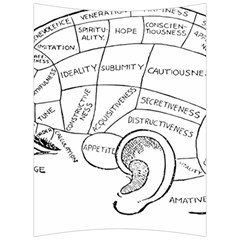 Brain Chart Diagram Face Fringe Back Support Cushion by Celenk