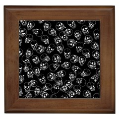 A Lot Of Skulls Black Framed Tiles by jumpercat