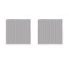 Basic Vertical Stripes Cufflinks (square) by jumpercat