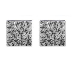 Fractal Sketch Light Cufflinks (square) by jumpercat