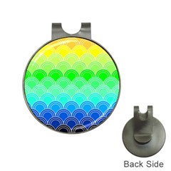 Art Deco Rain Bow Hat Clips With Golf Markers by NouveauDesign
