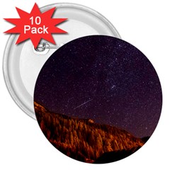Italy Cabin Stars Milky Way Night 3  Buttons (10 Pack)  by BangZart