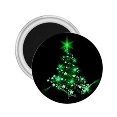 Christmas Tree Background 2 25  Magnets by BangZart