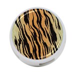 Animal Tiger Seamless Pattern Texture Background 4-Port USB Hub (One Side) Front