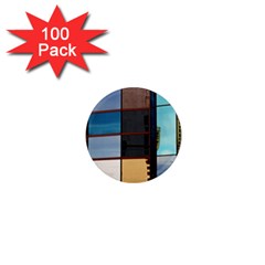 Glass Facade Colorful Architecture 1  Mini Magnets (100 Pack)  by BangZart