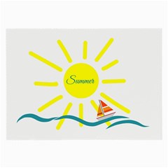 Summer Beach Holiday Holidays Sun Large Glasses Cloth by BangZart