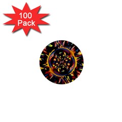 Spiky Abstract 1  Mini Magnets (100 Pack)  by linceazul