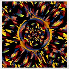 Spiky Abstract Canvas 16  X 16   by linceazul