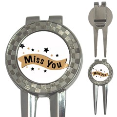 Lettering Miss You Banner 3-in-1 Golf Divots by BangZart