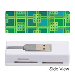 Green Abstract Geometric Memory Card Reader (stick)  by BangZart