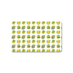 St Patrick S Day Background Symbols Magnet (name Card) by BangZart