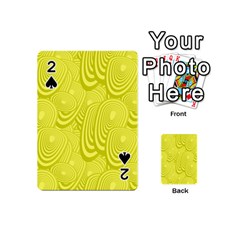 Yellow Oval Ellipse Egg Elliptical Playing Cards 54 (mini)  by BangZart