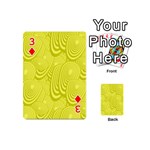 Yellow Oval Ellipse Egg Elliptical Playing Cards 54 (Mini)  Front - Diamond3