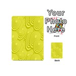 Yellow Oval Ellipse Egg Elliptical Playing Cards 54 (Mini)  Back