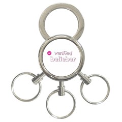 Verified Belieber 3-ring Key Chains by Valentinaart