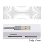 Pattern Background Monochrome Memory Card Reader (Stick)  Front
