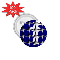 Facebook Social Media Network Blue 1 75  Buttons (100 Pack)  by Celenk