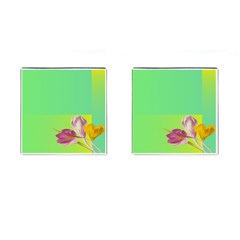 Background Homepage Blossom Bloom Cufflinks (square) by Celenk