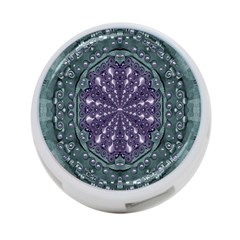 Star And Flower Mandala In Wonderful Colors 4-port Usb Hub (one Side) by pepitasart