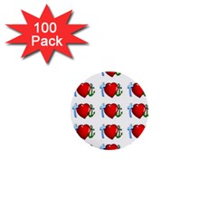 Cross Heart Anchor Love Hope 1  Mini Buttons (100 Pack)  by Celenk