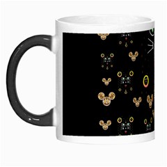 Merry Black Cat In The Night And A Mouse Involved Pop Art Morph Mugs by pepitasart