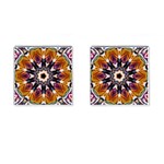 Kaleidoscope Pattern Kaleydograf Cufflinks (Square) Front(Pair)