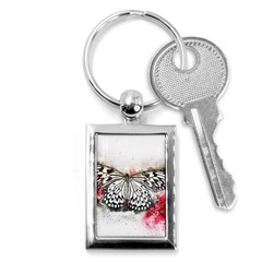 Butterfly Animal Insect Art Key Chains (rectangle)  by Celenk