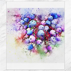 Berries Pink Blue Art Abstract Canvas 8  X 10  by Celenk